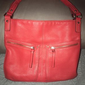 Red Tignanello purse.